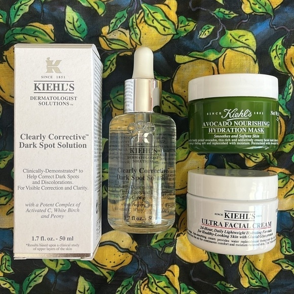Brand New Kiehl's Bundle of Dark Spot Serum Ultra Facial Cream Hydration Mask - Picture 15 of 15